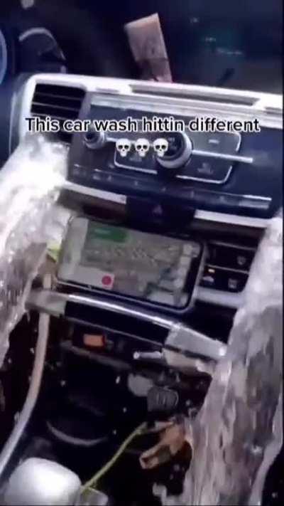 It even washes and cleans insides of a car! 