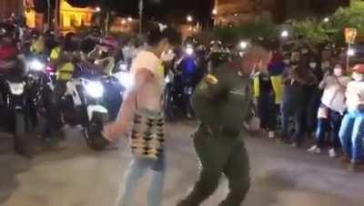 This is how a peaceful protest should end.