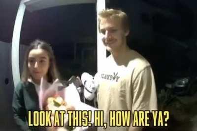 This is her first time having a boyfriend, and the mom was really proud as well