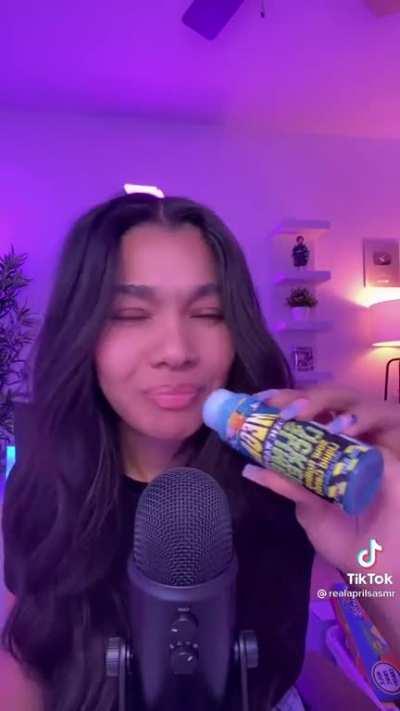 April Asmr sexy big tongue