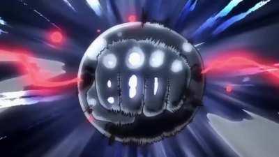 Luffy hitting Kaido with an Elephant Gun, but with more manga-accurate pacing