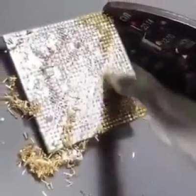 Make sure to clean off the protective pins before installing your CPU