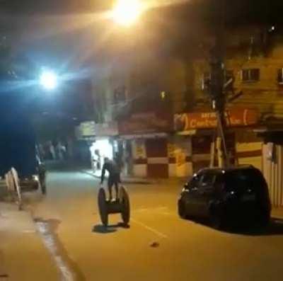 Practice balancing with a grenade in your pocket