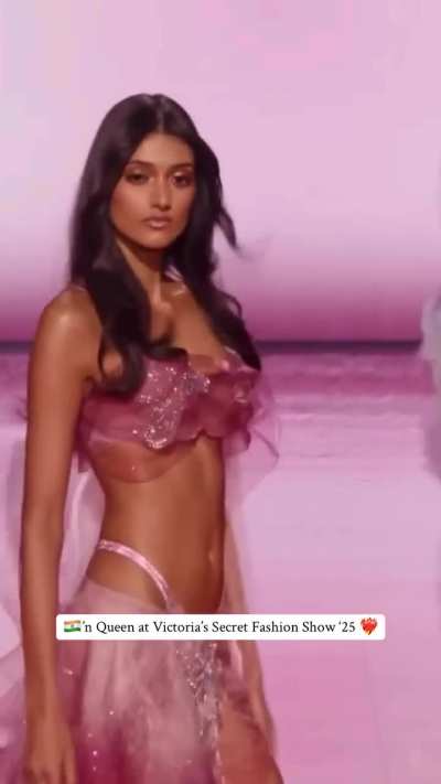 Birtish-Indian model Neelam Kaur Gill for Victoria's Secret Fashion Show 2025