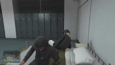 Get a freind to cuddle wit