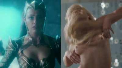 Amber Heard - Superhero Dressed vs Undressed
