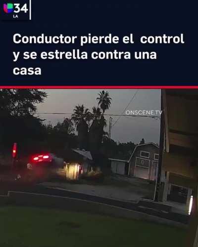 Car ends up crashing into a house