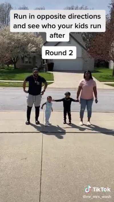 Lil' cutie was already in position for the last run 🥰