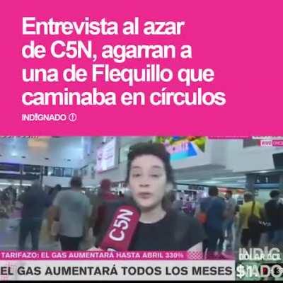 Alerta de Flequillo, Brancatelli, Notero de C5N, el miedo se apodera de la pantalla