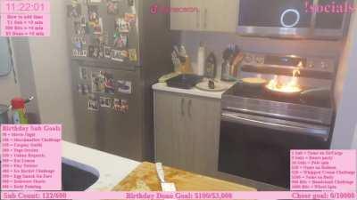 HMC while I cook on a live stream