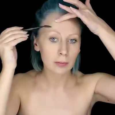 She blue herself with such an amazing transformation