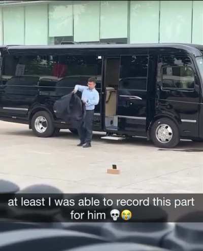 Bro was trying to film a grand exit