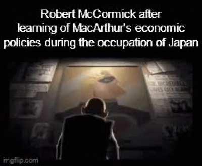 The occupation of Japan had MacArthur lose the favor of McCormick