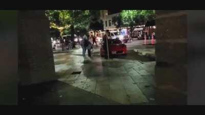 Garrett Foster shot and killed in Texas after approaching car with ak47 first clip is shortly before shooting