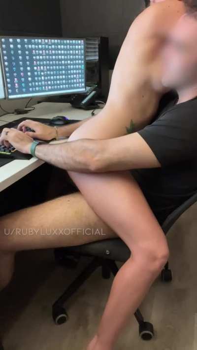 Work from home means I get his cock whenever I want it