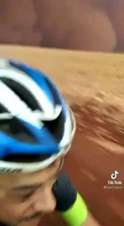 This guy better pedal a whole lot faster...