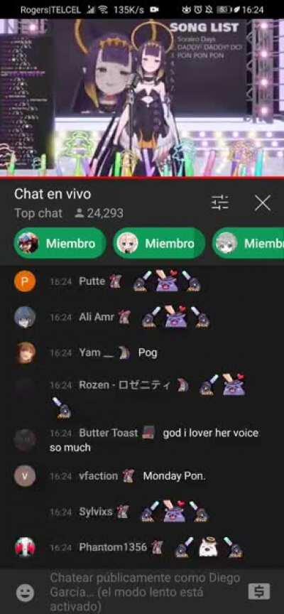 Ina sings, chat goes BRRRRR even in slow mode