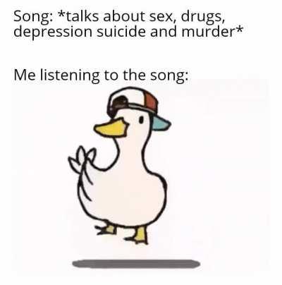 Cool beat and dark lyrics