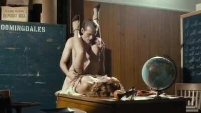 Going down on your hot teacher Maggie Gyllenhaal, before fucking her hard across her desk