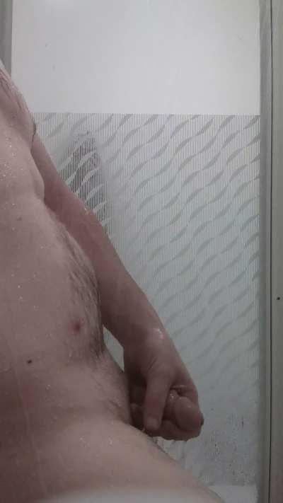 Relaxing in the shower
