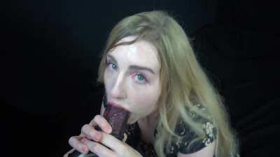 [OC]Felt like a glazed donut deepthroating a gigantic cock