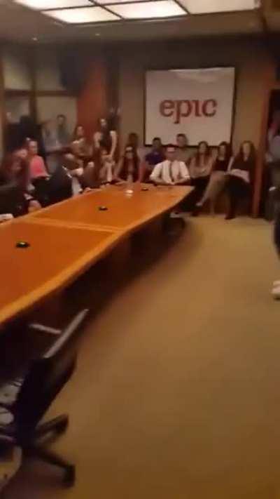 Bobbby Shmurda, legendary rapper, auditioning for Epic Records before he was famous, in which he mimics shooting the employees (and lands the record deal)