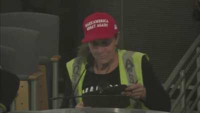 QAnon Woman speaks in Maricopa County Arizona