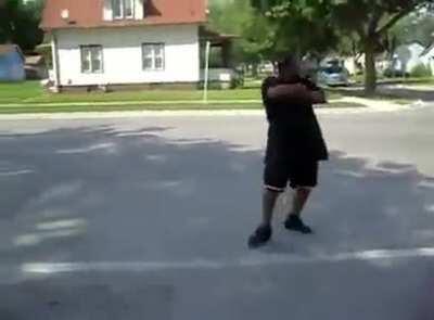 Plays in the street, gets I-scream🤕