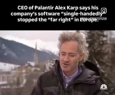 CEO of Palantir says his company's software 