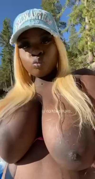 I love being the only black girl at nude beaches