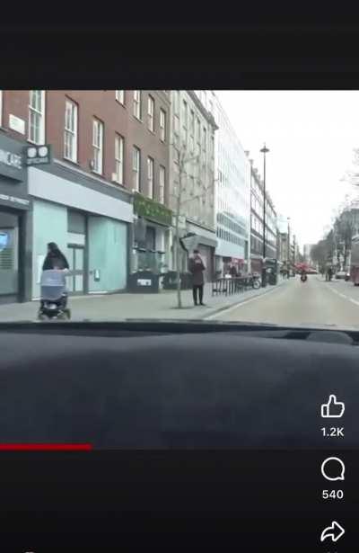Man in fancy car quite literally thinks he’s the main character