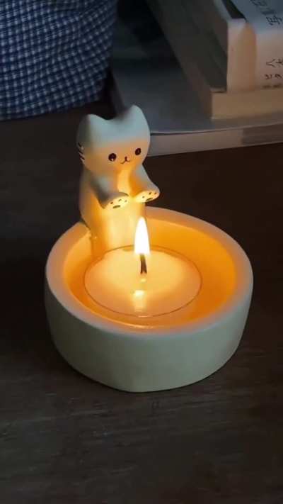 Candleholder cat
