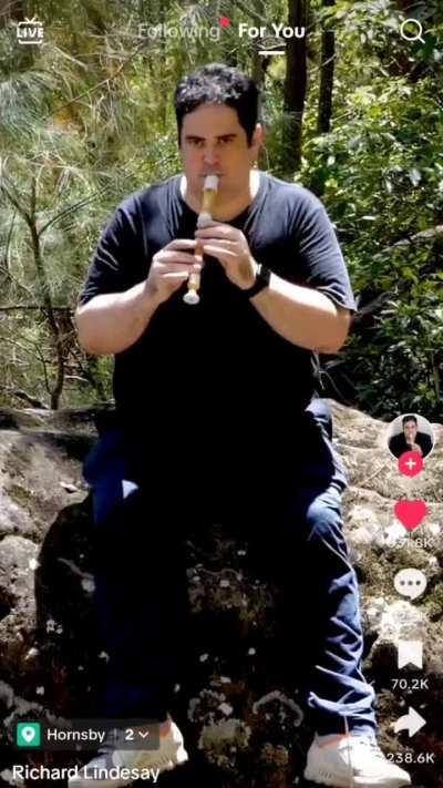 This is Richard, he is sitting on a rock!!