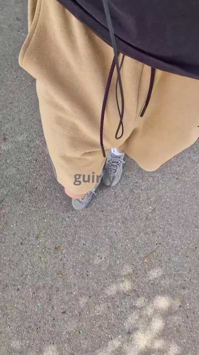 Casually walking through public