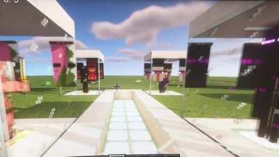 I just made a mob display area