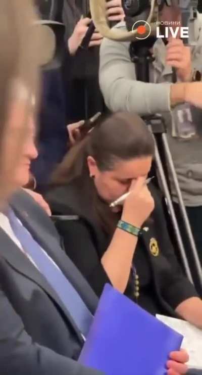 Ukrainian ambassador to US when hearing Trump and Zelensky argue