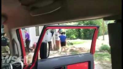 Maybe warn your boyfriend he's about to get mollywhoppped in the head with a shovel?