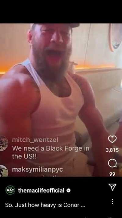 Safe to say McGregor is firmly out of the USADA testing pool