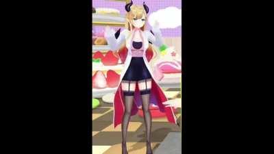 Just Choco Sensei shaking her hips