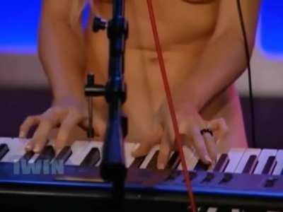 Sexy Clip of the Day: Austrian Penthouse Pet Crystal Klein plays the piano naked.