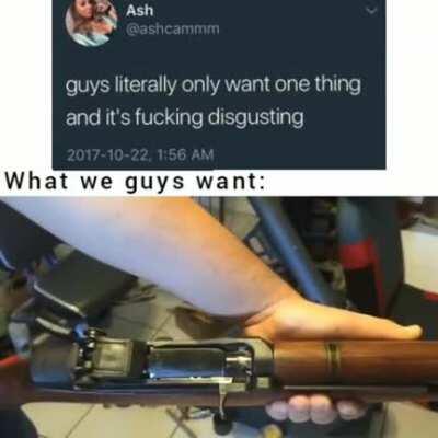 Well M1 Garand has big powerful round and has a nice ping on end of it all