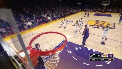 [Highlight] Lebron misses the transition take foul FT and the Jazz players freak out