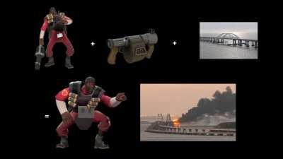 Guys, I think I know who destroyed the Crimea Bridge!