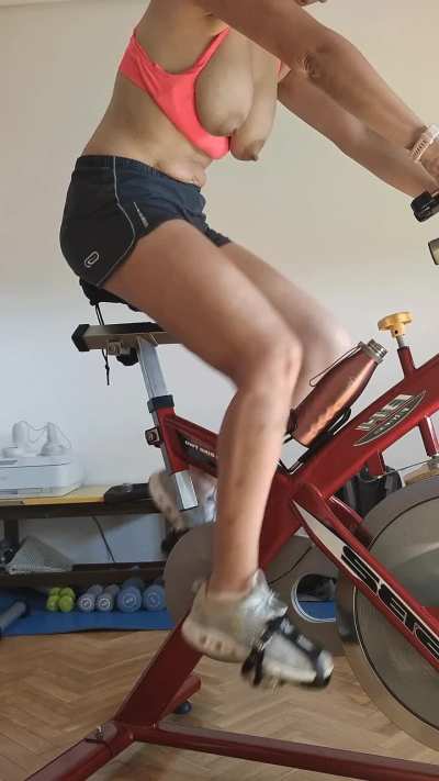 I have to burn off the excess Christmas calories.