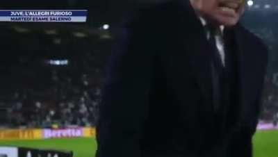 Allegris reaction to Angel Di Marias miss