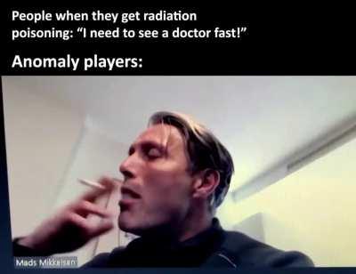 In anomaly mod cigs remove radiation