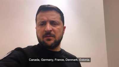 President Zelensky's Latest Address. 18/03/23. Duration 5m00. English Subtitles.