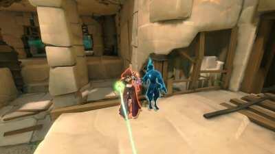 Sending my enemy to my base XD