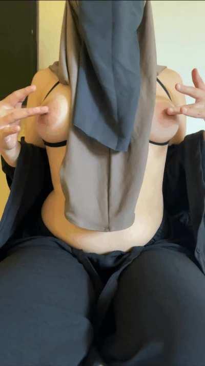 Play my tits with your hand or tongue.