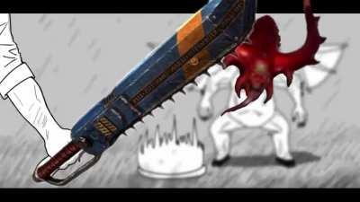 El verdadero abuelo que pelea con el diablo en el monte